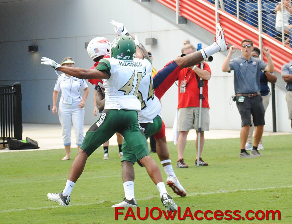Sunday No-Funday <div class='secondary-title'><span style='color:#818181;font-size:14px;'>FAU sees game-winning Hail Mary TD overturned by replay, loses to Charlotte 28-23 in game delayed a day by Hurricane Matthew.</div>