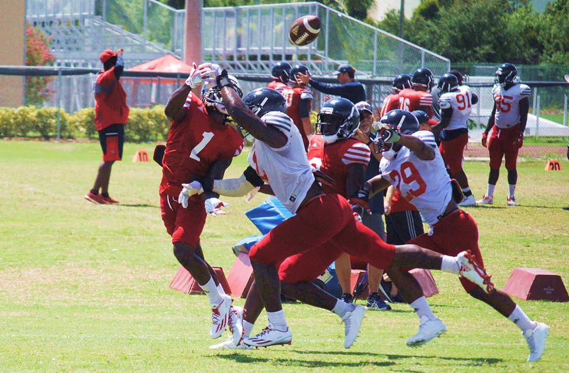 HARD KNOCKS at the OX: Monday Blues <div class='secondary-title'><span style='color:#818181;font-size:14px;'>FAU coach Lane Kiffin liked what he saw from Saturday's scrimmage. Monday's practice was a different story.</div>