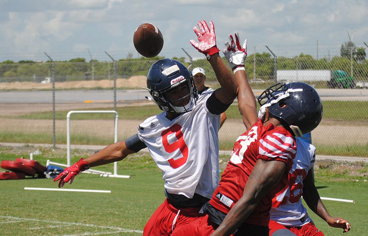 HARD KNOCKS at the OX: Turnover Game <div class='secondary-title'><span style='color:#818181;font-size:14px;'>The FAU quarterback who turns the ball over the least in Saturday's scrimmage may well be the one who starts the opener vs. Navy.</div>