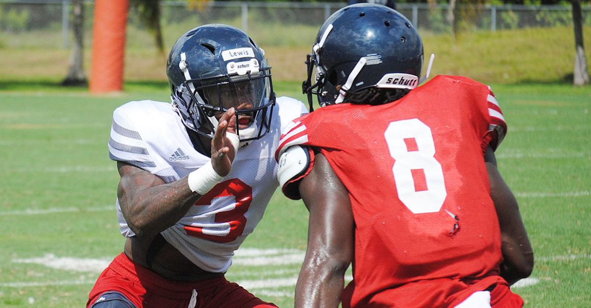 Pick Per Day <div class='secondary-title'><span style='color:#818181;font-size:14px;'>FAU CB Shelton Lewis hopes to notch an interception each day of camp. So far, he's doing exactly that.</div>