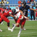 FAU QB Chris Robison completed 12 of 26 passes for 172 yards and a touchdown during FAU's spring game. (OwlAccess.com photo)