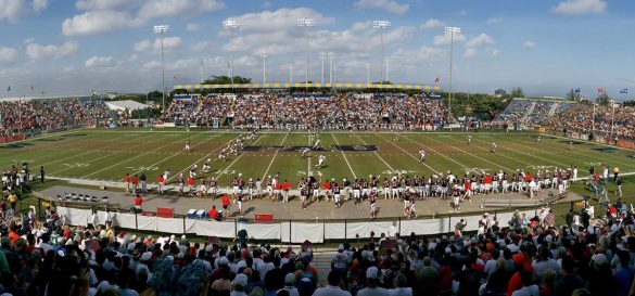 FAU fans packed Lockhart Stadium for the 2003 NCAA Division I-AA semifinal game against Colgate. (Photo Courtesy FAU Athletics)