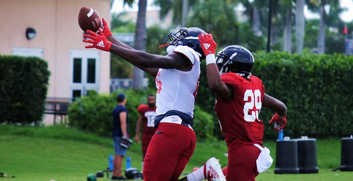Maturation Process <div class='secondary-title'><span style='color:#818181;font-size:14px;'>Lane Kiffin says he's seeing growth on and off the field from FAU quarterback Chris Robison during the first week of fall camp.</div>
